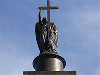 Ангел на Александровской колонне, Дворцовая  площадь, Санкт-Петербург