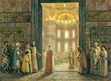 Княгиня Ольга вступает в храм Св.Софии (И.Машков)
