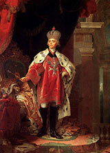 Павел I со знаками Мальтийского ордена